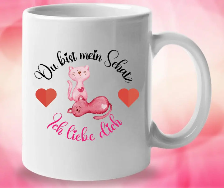 Du bist mein Schatz - Ich liebe
dich ♥ Süße Katze - printpod.de