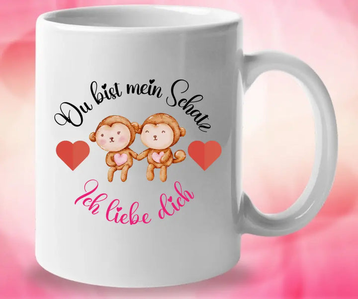 Du bist mein Schatz Tasse - Prsönliche Geschenke für Schatz - printpod.de