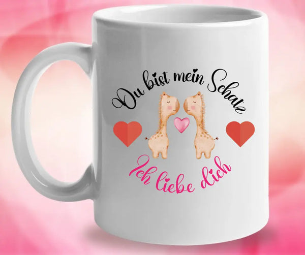 Persönliche Tasse für Liebe mit sprüch Ich liebe dich