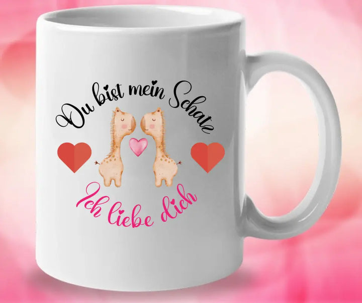 Persönliche Tasse für Liebe mit sprüch Ich liebe dich - printpod.de