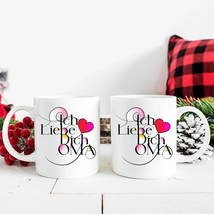 Ich liebe dich Oma Spruch Tasse - printpod.de