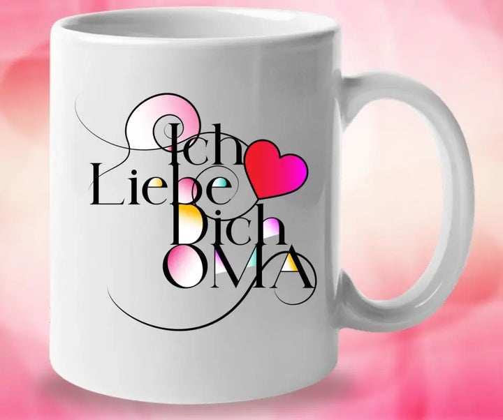 Ich liebe dich Oma Spruch Tasse - printpod.de