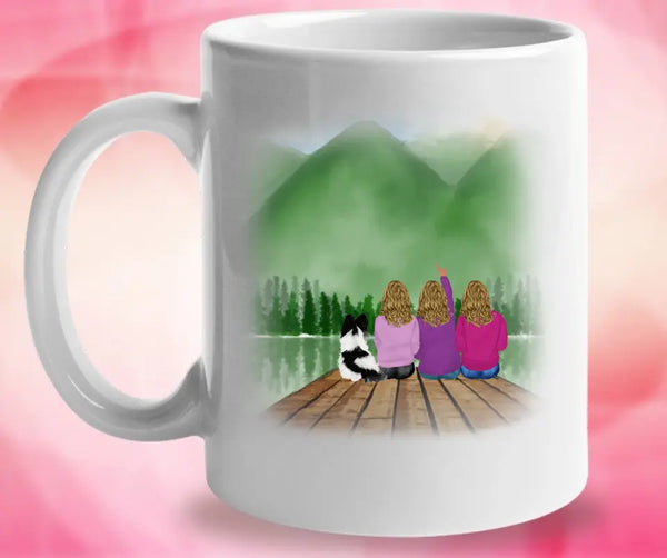 Vier Besties Tasse - Beste Freundin Geschenk Personalisiert Tasse