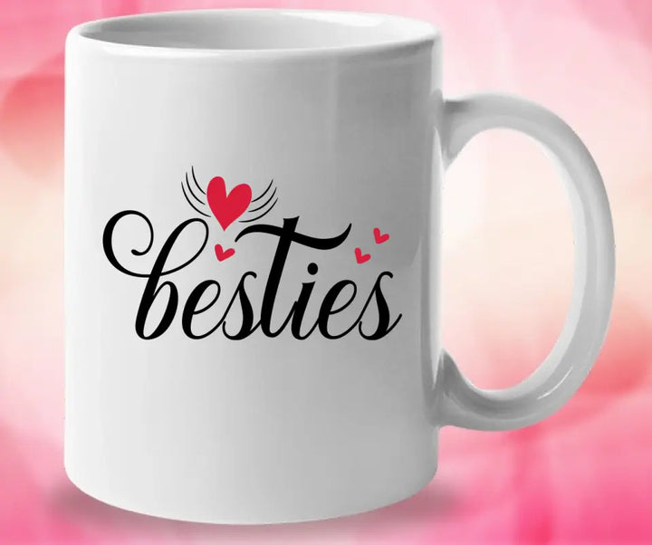 Vier Besties Tasse - Beste Freundin Geschenk Personalisiert Tasse - printpod.de