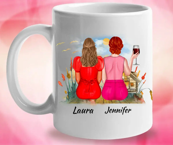 Personalisierte Tassen Freundin - Schwester Tasse