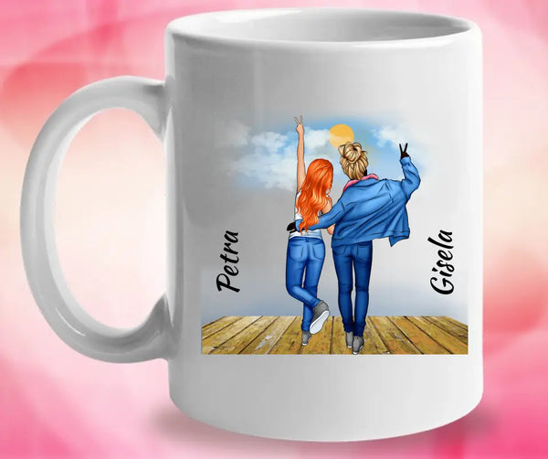 Personalisierte Tasse Für Freunde (2 Freunden) - printpod.de