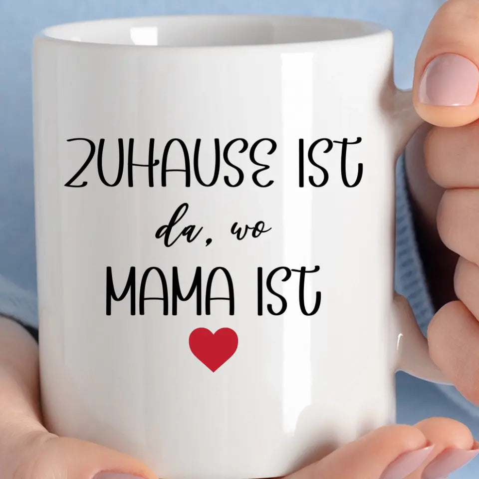 Mama Hai Tasse, Geschenk Muttertag, Geburtstagsgeschenk Mama, Personalisierte Tasse, Mama Geschenk, Mama Tasse - printpod.de