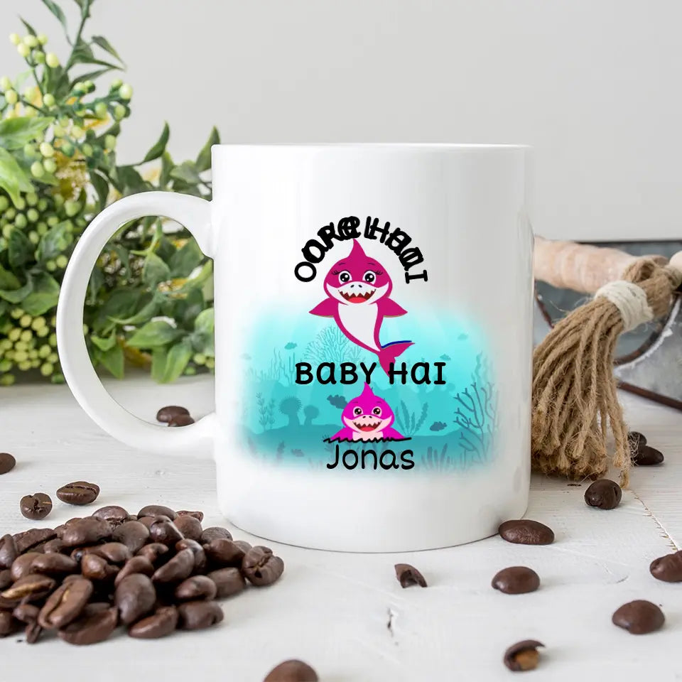 Mama Hai Tasse, Geschenk Muttertag, Geburtstagsgeschenk Mama, Personalisierte Tasse, Mama Geschenk, Mama Tasse - printpod.de