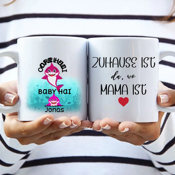 Mama Hai Tasse, Geschenk Muttertag, Geburtstagsgeschenk Mama, Personalisierte Tasse, Mama Geschenk, Mama Tasse - printpod.de