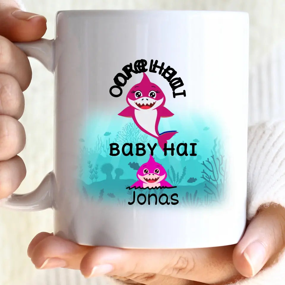 Mama Hai Tasse, Geschenk Muttertag, Geburtstagsgeschenk Mama, Personalisierte Tasse, Mama Geschenk, Mama Tasse - printpod.de