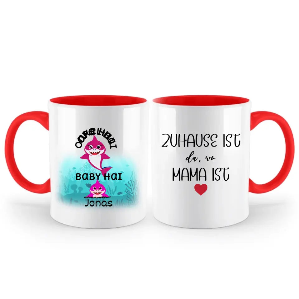 Mama Hai Tasse, Geschenk Muttertag, Geburtstagsgeschenk Mama, Personalisierte Tasse, Mama Geschenk, Mama Tasse - printpod.de