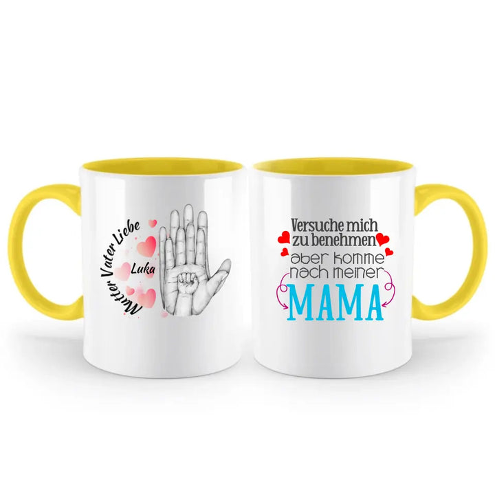 Mutter Vater Liebe Tasse, Geschenk Muttertag, Geburtstagsgeschenk Mama - printpod.de