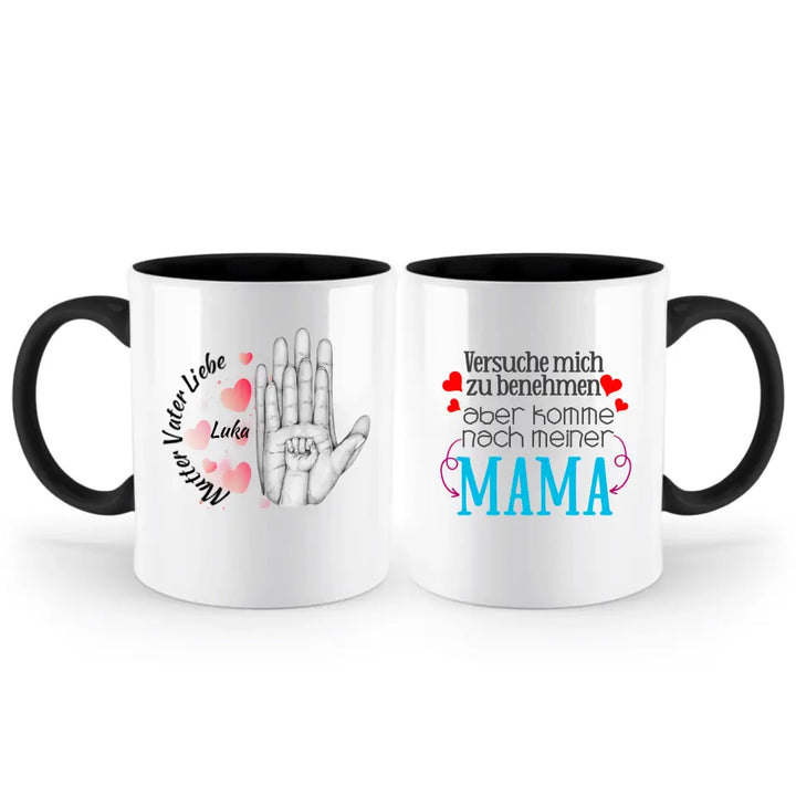 Mutter Vater Liebe Tasse, Geschenk Muttertag, Geburtstagsgeschenk Mama - printpod.de