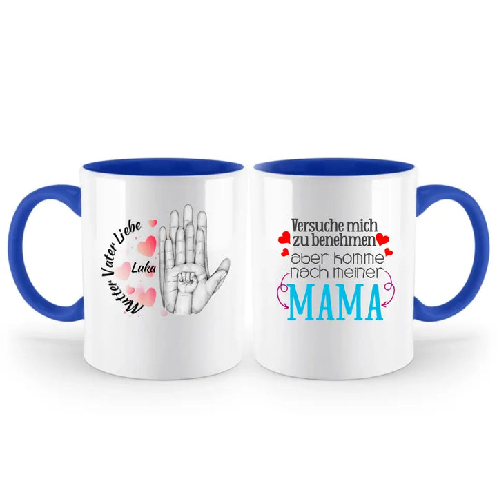 Mutter Vater Liebe Tasse, Geschenk Muttertag, Geburtstagsgeschenk Mama - printpod.de