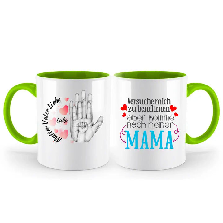 Mutter Vater Liebe Tasse, Geschenk Muttertag, Geburtstagsgeschenk Mama - printpod.de