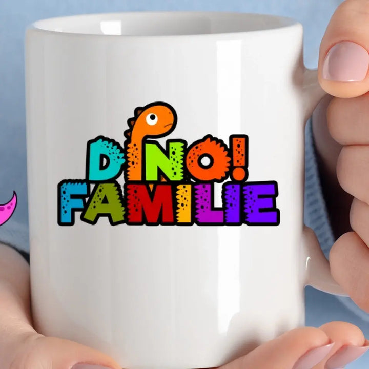 Dino Tasse, Personalisierte Tasse, Geschenkideen, Personalisierte Tasse Familie - printpod.de