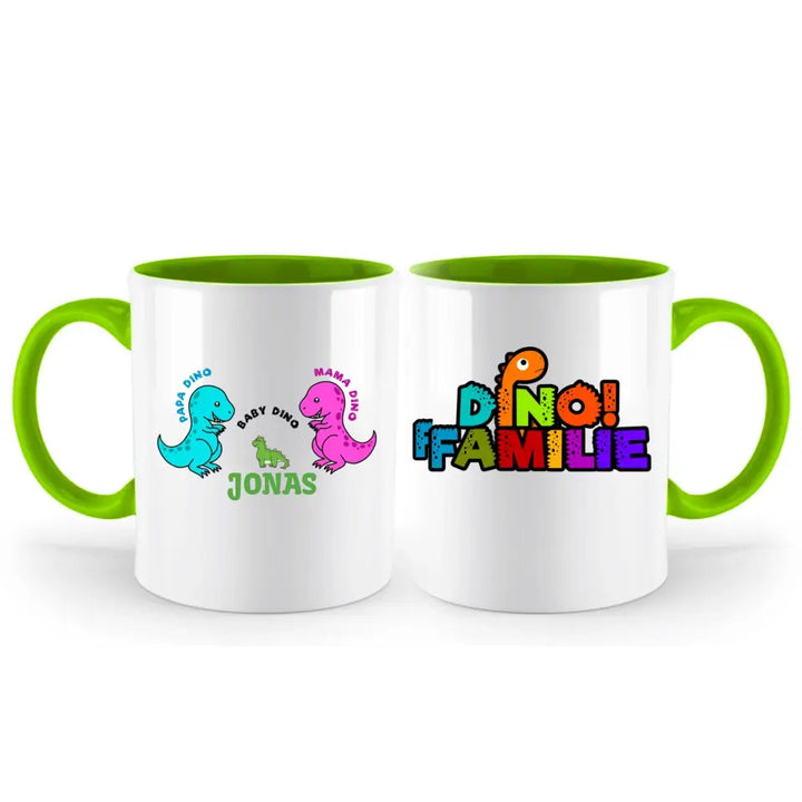 Dino Tasse, Personalisierte Tasse, Geschenkideen, Personalisierte Tasse Familie - printpod.de