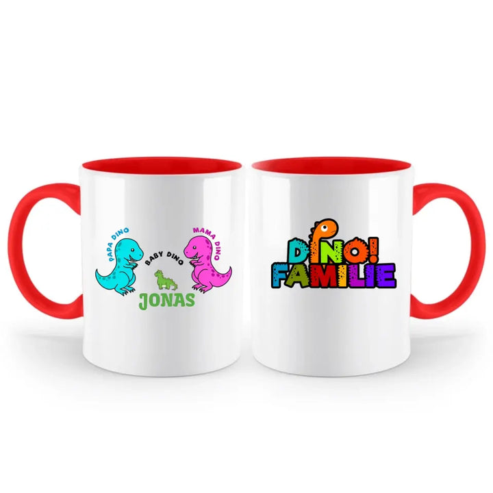 Dino Tasse, Personalisierte Tasse, Geschenkideen, Personalisierte Tasse Familie - printpod.de