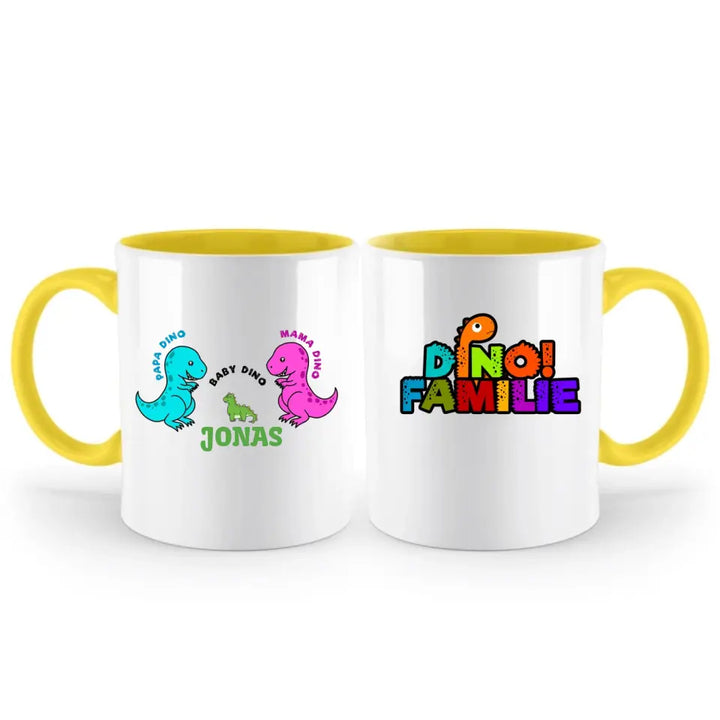 Dino Tasse, Personalisierte Tasse, Geschenkideen, Personalisierte Tasse Familie - printpod.de