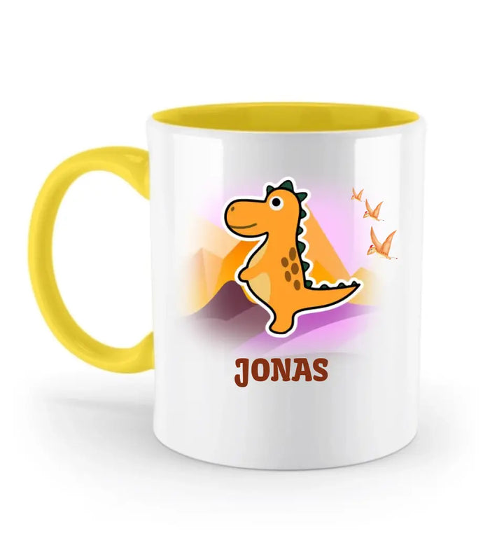 Kindertasse, Kindertasse mit namen, Dino Tasse, Kindergeburtstag Geschenk, Geschenke für Jungen Mädchen Sohn Tochter - printpod.de