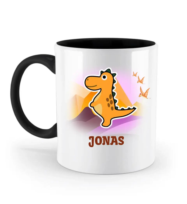 Kindertasse, Kindertasse mit namen, Dino Tasse, Kindergeburtstag Geschenk, Geschenke für Jungen Mädchen Sohn Tochter - printpod.de