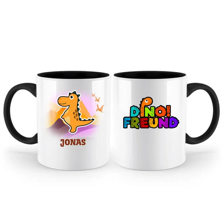 Kindertasse, Kindertasse mit namen, Dino Tasse, Kindergeburtstag Geschenk, Geschenke für Jungen Mädchen Sohn Tochter - printpod.de