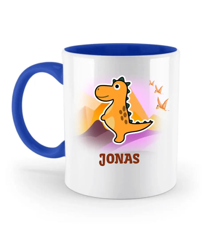 Kindertasse, Kindertasse mit namen, Dino Tasse, Kindergeburtstag Geschenk, Geschenke für Jungen Mädchen Sohn Tochter - printpod.de