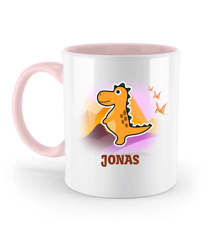 Kindertasse, Kindertasse mit namen, Dino Tasse, Kindergeburtstag Geschenk, Geschenke für Jungen Mädchen Sohn Tochter - printpod.de