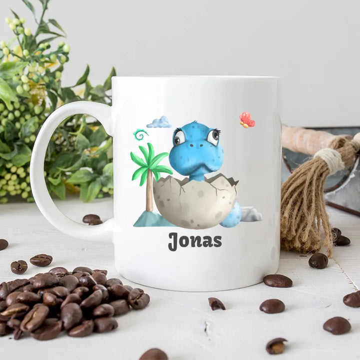 Dino Tasse, personalisierte kindergeschenke, kindertasse mit namenKindergeschenke, Kindergeburtstag Geschenk - printpod.de