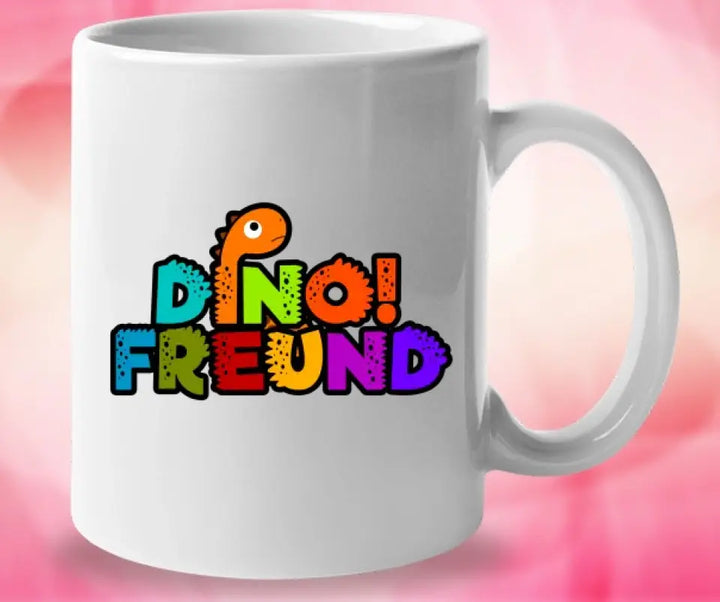 Kindertasse mit Namen, Dino Tasse,Kindergeburtstag Geschenk, Geschenke für Jungen Mädchen, Geschenkideen - printpod.de