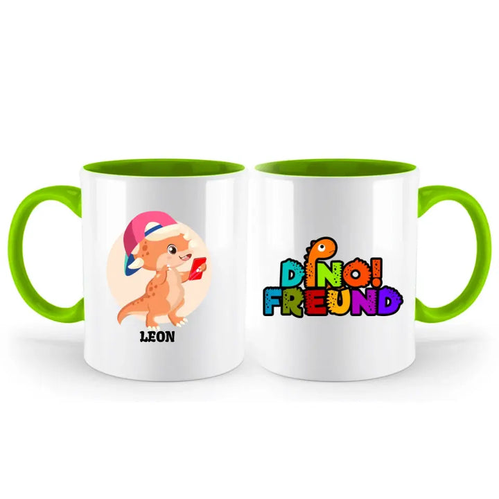 Kindertasse, Kindertasse mit Namen, Dino Tasse, Kindergeburtstag Geschenk, Personalisierte Tasse, Geschenkideen - printpod.de