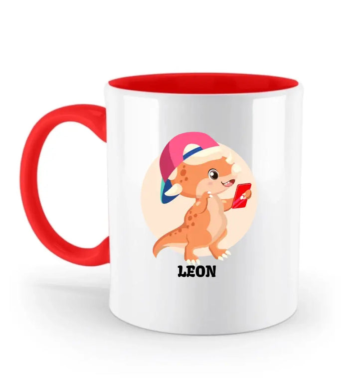 Kindertasse, Kindertasse mit Namen, Dino Tasse, Kindergeburtstag Geschenk, Personalisierte Tasse, Geschenkideen - printpod.de