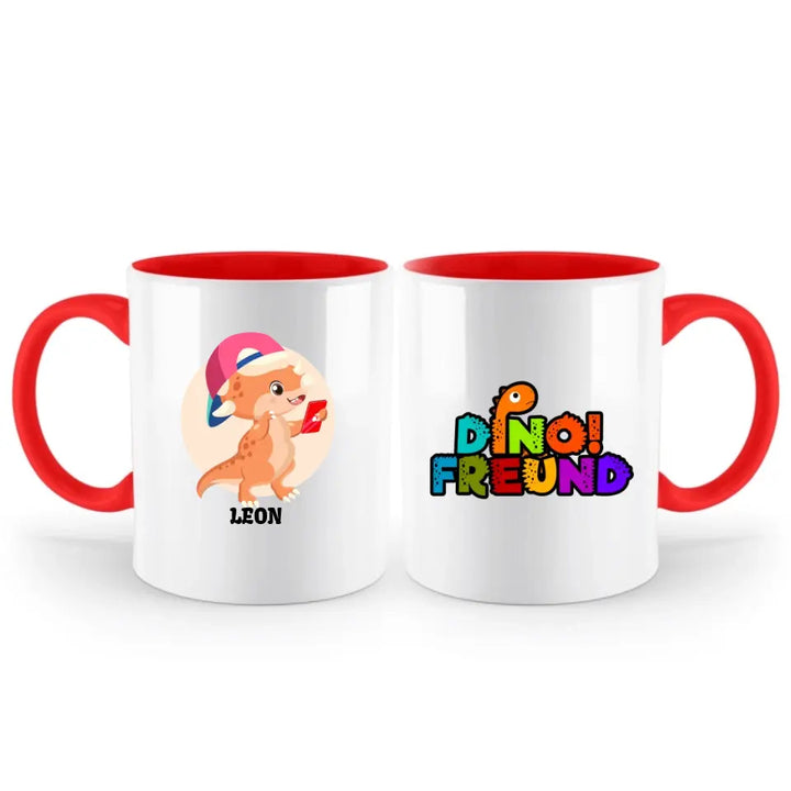 Kindertasse, Kindertasse mit Namen, Dino Tasse, Kindergeburtstag Geschenk, Personalisierte Tasse, Geschenkideen - printpod.de