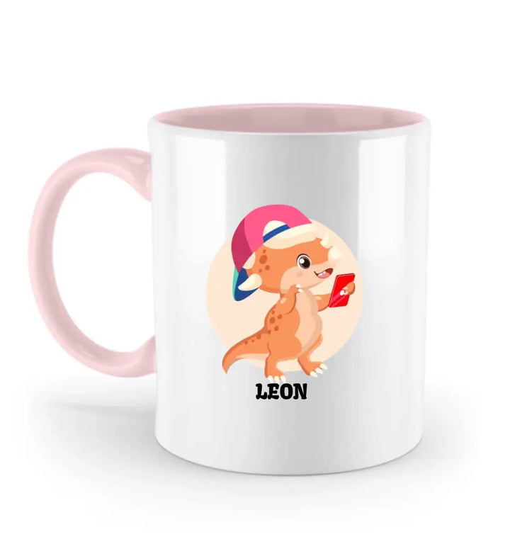 Kindertasse, Kindertasse mit Namen, Dino Tasse, Kindergeburtstag Geschenk, Personalisierte Tasse, Geschenkideen - printpod.de