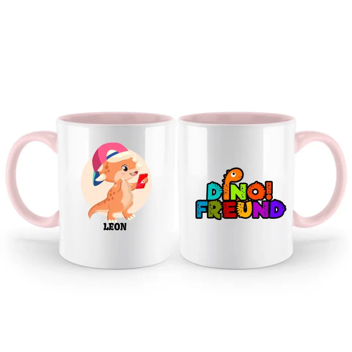 Kindertasse, Kindertasse mit Namen, Dino Tasse, Kindergeburtstag Geschenk, Personalisierte Tasse, Geschenkideen - printpod.de