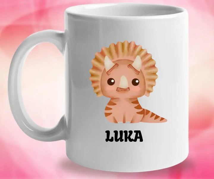 Dino Tasse, Kindertasse mit Namen, Geschenkideen, Kindertasse - printpod.de