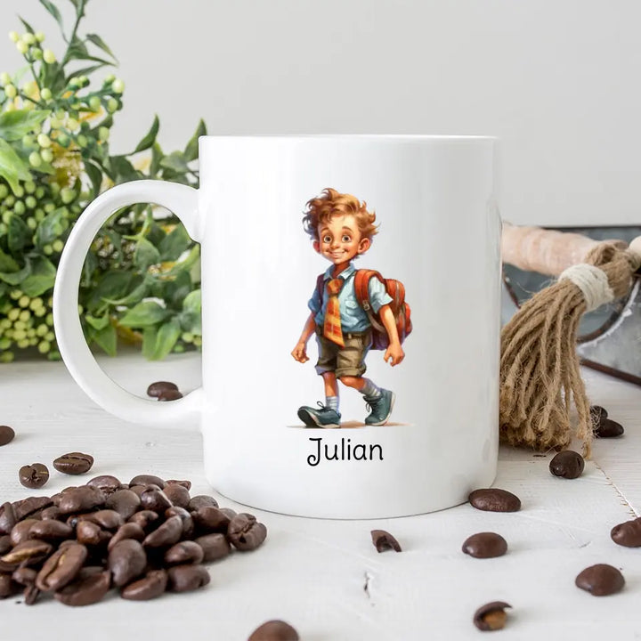 Personalisierte Schulkind-Tasse kaufen - Schulkind 2023 und mehr bei Printpod - printpod.de