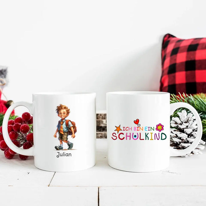 Personalisierte Schulkind-Tasse kaufen - Schulkind 2023 und mehr bei Printpod - printpod.de