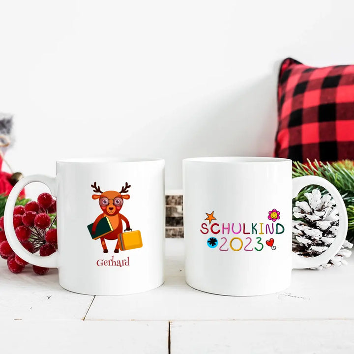 Niedliche Tiere Tassen Geschenke lassen Sie uns für Ihr Kind personalisieren - Bestes Geschenk für Schulkind - printpod.de