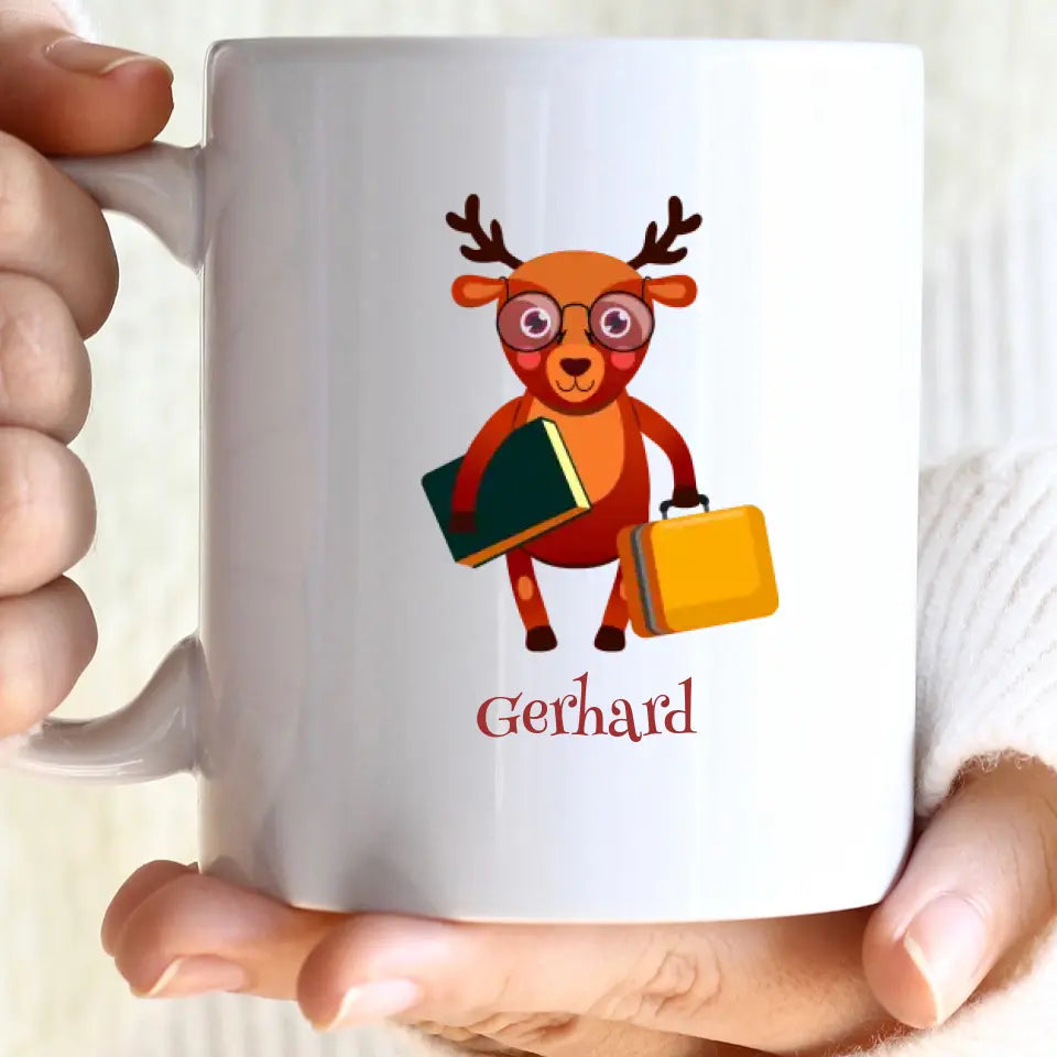 Niedliche Tiere Tassen Geschenke lassen Sie uns für Ihr Kind personalisieren - Bestes Geschenk für Schulkind - printpod.de