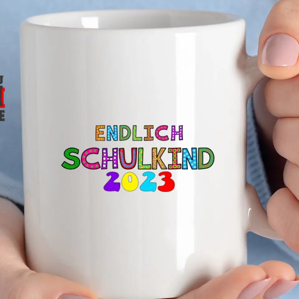 Einhorn bereit, die Schule zu rocken - 2023 einzigartiges Design für schoolkind erhalten Sie Ihre personalisierte Tasse oder senden Sie Geschenk für schöne Kind - printpod.de