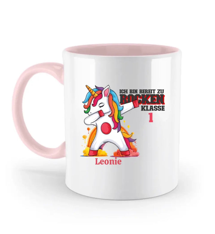 Einhorn bereit, die Schule zu rocken - 2023 einzigartiges Design für schoolkind erhalten Sie Ihre personalisierte Tasse oder senden Sie Geschenk für schöne Kind - printpod.de